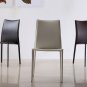 Set of Two C031B Leather Dining Chairs