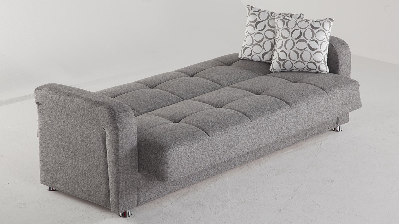 Vision Diego Grey Sofa Bed With Storage