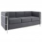 Le Corbusier Style Sofa Dark Grey