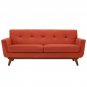 Modern Pablo Love Seat Red Orange
