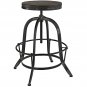 Lorna Black Industrial Style Bar Stool (Set of 2)