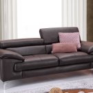 A973 Premium Coffee Leather Sofa