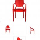 Cleo Arm Chair Red (Set of 4)