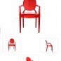 Cleo Arm Chair Red (Set of 4)