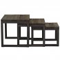 Marley 3 Piece Industial Style Nesting Tables