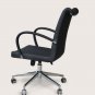 Tulip Arm Office Chair in Black Leather by sohoConcept