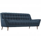 Maurin Mid Century Style Sofa in Azul Fabric