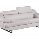 U8141-GR Bonded Leather Sofa