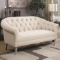 Valentin Oatmeal Traditional Style Love Seat