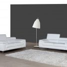 A973 Premium Leather Sofa Set in White