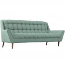 Maurin Mid Century Style Sofa Agua Fabric