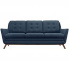 Kendall Mid Century Style Sofa in Azul Fabric
