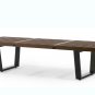 Slat Bench In American Walnut Color 72"