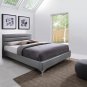 Nario Queen Size Bed in Grey Color by J&M