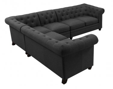 Marcus 4pc Dark Grey Sectional Sofa