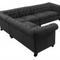 Marcus 4pc Dark Grey Sectional Sofa