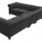 Marcus 4pc Dark Grey Sectional Sofa