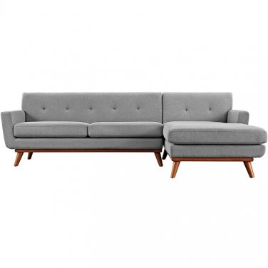 Larisa Sectional Sofa Lt Gray