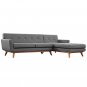 Larisa Sectional Sofa Gray