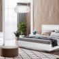 Onda Legno White Finish 5pc King Bedroom Set