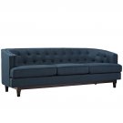 Jollene Mid Century Style Sofa Azul Fabric
