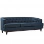 Jollene Mid Century Style Sofa Azul Fabric