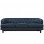 Jollene Mid Century Style Sofa Azul Fabric