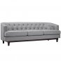 Jollene Mid Century Style Sofa Lt Gray Fabric