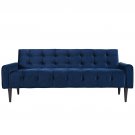 Camilia Sofa Indigo Blue Velvet Fabric