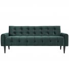 Camilia Sofa Green Velvet Fabric