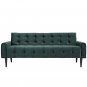 Camilia Sofa Green Velvet Fabric
