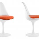 Lena Orange Side Dining Chair (Set of 2)