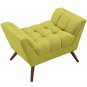 Eliot Tufted Ottoman in Green