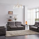 Richmond Brown Leather Sofa and Loveseat