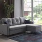 Lyon Oyem Gray Sectional Sofa Bed