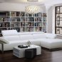 Fleurier Sectional in White Premium Leather
