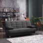 Vegas Dark Microfiber Sofa Bed with Storage