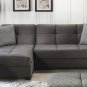 Tahoe Dark Gray Sectional Sofa Bed with Storage