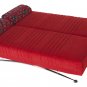 Fantasy Convertible Sofa Bed with Storage in Story Red
