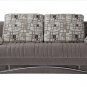 Fantasy Convertible Sofa Bed with Storage in Aristo Light Brown