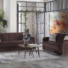 Vision Diego Grey Sofa Bed and Love Seat With Storage