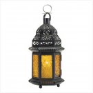 Yellow Glass Moroccan-Style Lantern