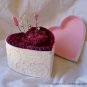 Hand made knit shabby chic pin cushion