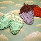 Handknit Corner Bookmark Acorn Design