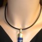 Blue sodalite pendant stamped  925 sterling silver.