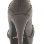 Grey Suede Heels with Gold Stud Accents (5.5, 6, 7, 7.5)