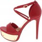 Red Heels with Faux Gold Plated Platform (5.5, 7, 7.5)