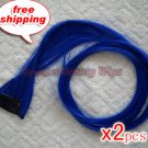 High Quality Clip In Silky Straight 23" Hair Extensions for two pcs-- Royal Blue~available now~