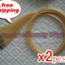 High Quality Clip In Silky Straight 23" Hair Extensions for two pcs-- Blonde~available now~