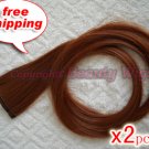 High Quality Clip In Silky Straight 23" Hair Extensions for two pcs-- Mahogany Brown~available now~
